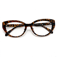 MX-52064 Lunettes de soleil œil de chat noires mates de luxe françaises, montures optiques rétro pour femmes, anti-lumière bleue, lunettes de créateur en gros