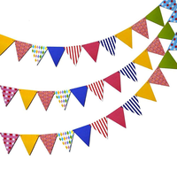 Fanions multicolores, drapeaux colorés en polyester, portables, pour événements sportifs, fêtes d'anniversaire, bannières publicitaires, drapeaux décoratifs