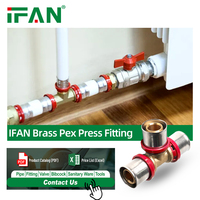 IFAN ISO15875 raccord de tuyau Pex haute Performance alimentation en eau raccords de presse en laiton 16-32mm raccords Pex en laiton