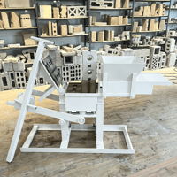 Machine de fabrication de blocs de briques en argile manuelle, multifonctionnelle, écologique et économe en énergie, de type pompe non automatique