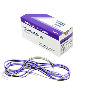 Suturas Quirúrgicas Veterinarias Absorbibles para Mascotas, PGA/PDO/Seda/Nylon/Catgut, Estériles, 1/2 Reserva de Corte, 75cm - Product Image 4