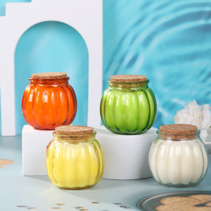Bougie parfumée à la citrouille pour une ambiance Halloween effrayante et amusante, en cire de soja avec parfum créatif personnalisé, un cadeau de fête adorable - Product Image 4