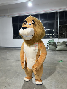 SAYGO Factory Hot Sale Giant Inflatable <strong>Lion</strong> <strong>Alex</strong> <strong>Costume</strong> Adult High Quality Inflatable <strong>Mascot</strong> <strong>Costume</strong> for Sale