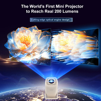 Projecteur de jeu U5 avec manette 2.4G, 200 ANSI, 36 000 jeux, portable, Android 14, home cinéma, projecteur intelligent