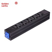 ABCCABLS 5-fach Mehrfachsteckdose Multifunktional 10A 4600W Max 230V Strom-PDU Verlängerungskabel 1 Jahr Garantie für Bühnenstrahler Beleuchtung