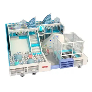 Kids Indoor Playground 50sqm Small Indoor Amusement Play Land Game Snow Castle Theme Commercial Kids Soft Play Zone Equipment Indoor Playground