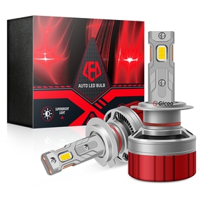 Ampoules de phares LED GICOO F10 20000LM 6000K 160W, feux antibrouillard de voiture H1 H3 Canbus H4 H7 H11 9005 9006 9007, ampoule LED pour voiture - Product Image 1