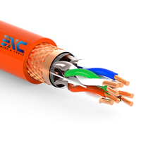 Kabel Ethernet Tembaga CAT8 EXC Indoor 1000ft Panjang Konduktor Strand Unshielded Twisted Pair (UTP) Konduktor Solid untuk Penggunaan Telekomunikasi
