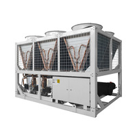 Refroidisseur à spirale refroidi par air, assemblage modulaire, capacité de réfrigération 65KW 100KW 130KW, eau chaude, eau froide