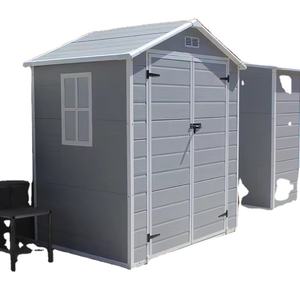 6x4 piedi porta chiusa in resina all'esterno dell'edificio di stoccaggio in plastica 6x4 piedi deposito attrezzi da giardino capannone - Product Image 1