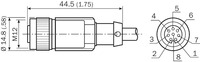 Cables y Conectores SICK 2079316 DOL-1208G10MD25KM1, Cables de Sensor-Actuador