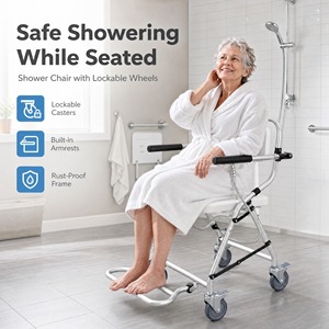 Heavy-Duty Rotating Shower Chair for <strong>Senior</strong> <strong>Care</strong> Facilities &amp; Rehab <strong>Centers</strong> - Product Image 3
