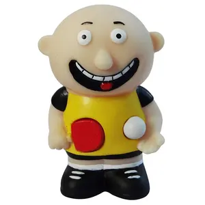 Custom made karikatür pvc sıkmak oyuncak göz popper dışarı göz haşhaş oyuncak