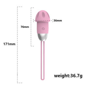 Estimulador inalámbrico de 10 frecuencias con control remoto, vibrador de huevo de dos tonos con forma de hongo para adultos - Product Image 3