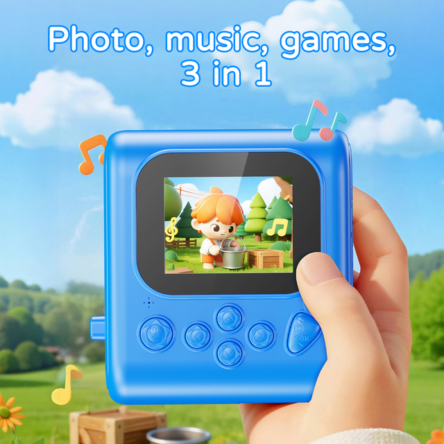 IF15 Children Instant Print Camera for Kids HD Mini Camera With Thermal Photo Paper Digital Instant Print Camera