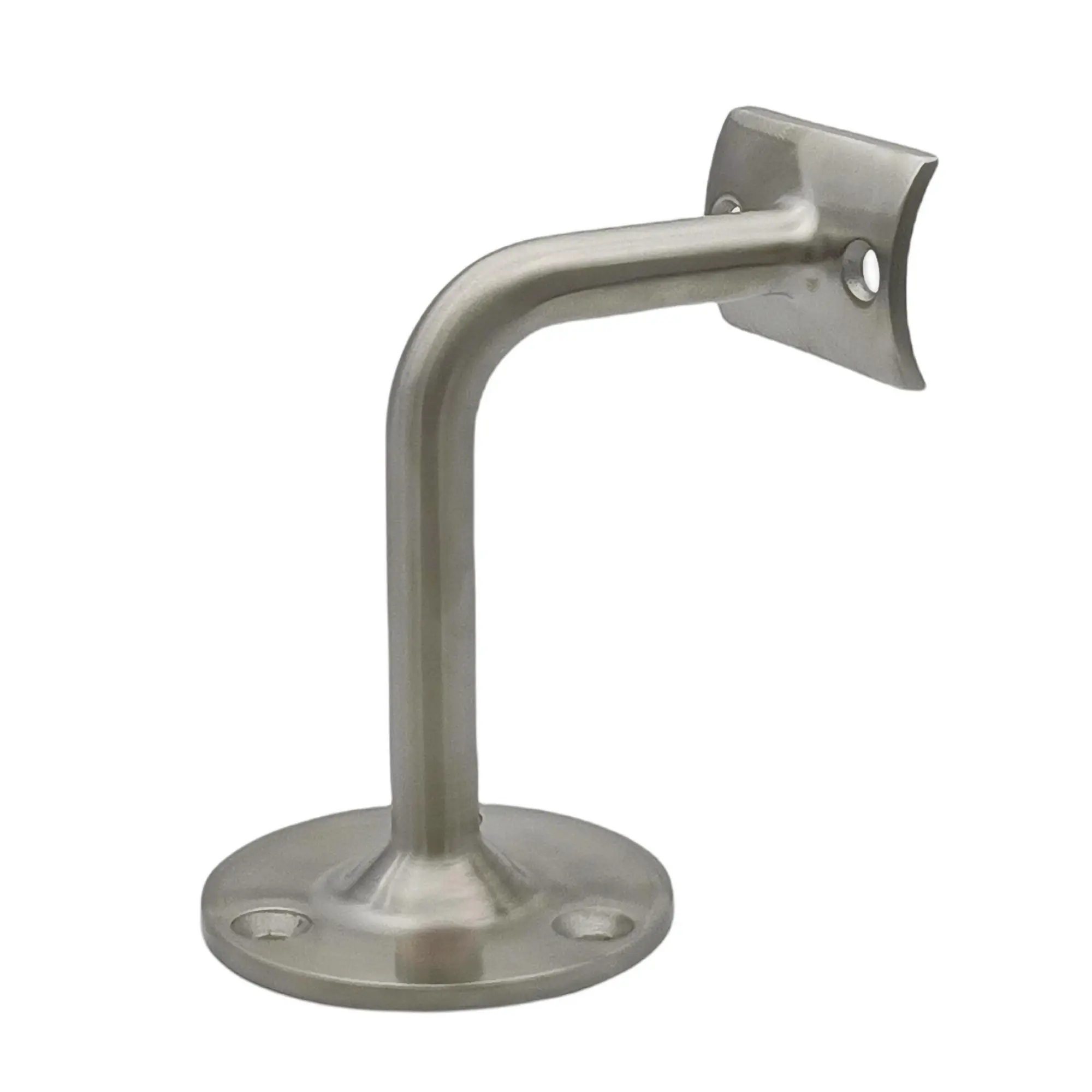 316 Stainless Steel Satin Polished Top Mounted Wood Handrail Brackets for 38.1mm Round Handrails