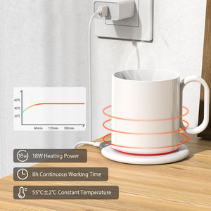 Tasse chauffe-eau thermostatique intelligent, électrique, en céramique, sans fil, avec port Usb, tasse à café, chauffe-eau - Product Image 3