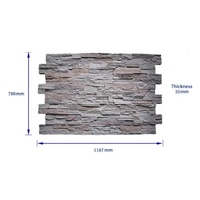 NEU 2024 Usine de Chine Prix bon marché Faux imperméable Panneau mural extérieur artificiel 3d Castle Rock Pu Stone Pour la décoration d'hôtel