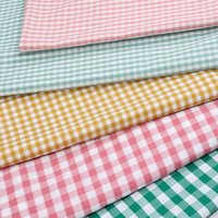 Tissu en popeline à carreaux 100 % coton de Chine, teint en fil, pour robes, literie, vêtements et textiles de maison pour femmes et filles, technique de tissage