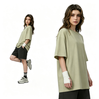 T-shirt en coton blanc délavé, style streetwear, coupe oversize à épaules tombantes, impression personnalisée de haute qualité, t-shirt épais pour homme