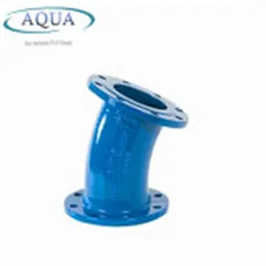 ISO2531 En545 En598 Ductile Iron Pipe Fittings 90 Degree Double Socket Bend