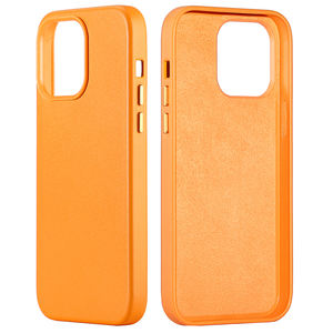 Custodia per telefono in pelle liscia vegana con bordo avvolto per <span class=keywords><strong>iPhone</strong></span> 14 Pro Max custodia per cellulare <span class=keywords><strong>Cover</strong></span> <span class=keywords><strong>originale</strong></span> in pelle sintetica - Product Image 2