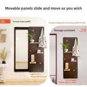 Miroir coulissant invisible pleine longueur Cave Board, à fixer au mur, pour petite chambre ou entrée - Product Image 2