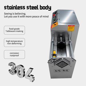 Khoai Tây nêm pháp khoai tây chiên & Chip Máy cắt với động cơ 304 thép không gỉ 1100-1500 Wát thương mại phục vụ sử dụng - Product Image 2