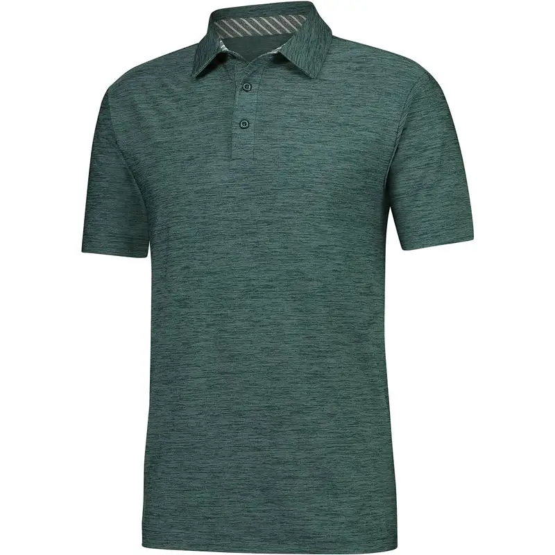 पुरुषों के लिए कस्टम लोगो पॉलिएस्टर गोल्फ शर्ट्स क्विक ड्राई शॉर्ट-स्लीव पोलो एथलेटिक कैजुअल कॉलर वाली टी-शर्ट