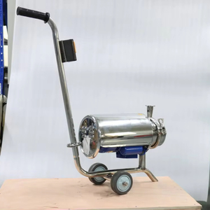 0.75KW 120V/60HZ Monophasé Sanitaire En Acier Inoxydable SS304 Tri Pince Pompe <span class=keywords><strong>À</strong></span> Lait Pompe Centrifuge Avec Chariot - Product Image 4