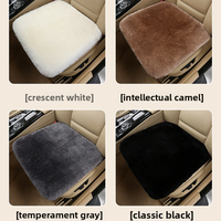 Échantillon de support de vente en gros, housse de siège de voiture en fourrure de mouton australienne authentique, coussin en peau de mouton doux