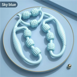 Sansd peralatan kebugaran Yoga, alat kebugaran Yoga kualitas tinggi, sembilan roda, pemijat kaki, rol otot, tongkat pijat leher, rol bola - Product Image 5