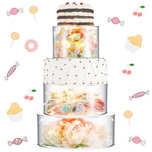 Nuevas tendencias, soporte de acrílico transparente para pasteles, decoración de cultivadores de pasteles para hornear, proveedor de herramientas en China, proveedor de repostería - Product Image 1