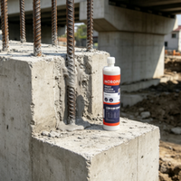 Adhésif époxy structurel bicomposant à prise rapide pour barres d'armature, résistant aux intempéries, colle d'ancrage chimique pour l'infrastructure de la construction