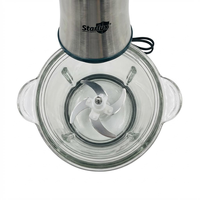 Hachoir Électrique Multifonction en Verre 3.0 Litres avec Fonctionnement Silencieux et Facile à Nettoyer pour la Préparation de Pâtes de Viande en Cuisine