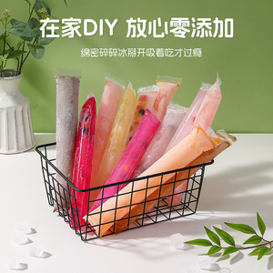 Bolsas desechables para helados, moldes reutilizables de calidad alimentaria para helados, paquete de 50/100 con embudo para preparar delicias congeladas caseras - Product Image 5