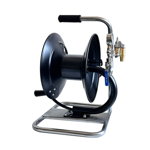 100FT Heavy Duty Industrial Hose Reel 30m <b>Car</b> Wash Manual Pivoting Hose Reel With Sewer Nozzle - Product Image 1