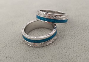 : 2024 produk baru cincin berlapis perak baja tahan karat cincin pasangan cinta untuk hadiah wanita - Product Image 3