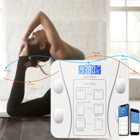 Balance connectée intelligente Leaone avec Bluetooth pour analyse corporelle et mesure de la graisse corporelle