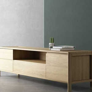 Handmade High Quality Waterproof High Gloss Solid Wood Modern <b>TV</b> Stand <b>Cabinet</b> <b>for</b> 65 in Factory Direct <b>Sale</b> Price Living Room - Product Image 2