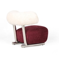 Fauteuils d'appoint modernes et créatifs, fauteuil simple en sherpa de luxe, fauteuil de salon pour la maison et l'hôtel