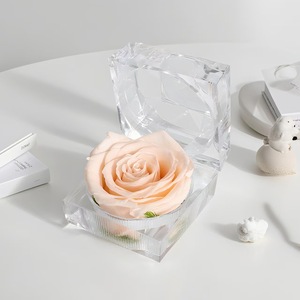 صندوق هدايا الأكثر مبيعًا يحتوي على هدية للأم الوردة إلى الأبد هدية عيد الحب الوردي الورود الخلود - Product Image 2