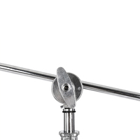40 pouces En Acier Inoxydable C Résistant De avec barre transversale et 1/4 pouces à 3/8 pouces Adaptateur Universel pour Studio Softbox