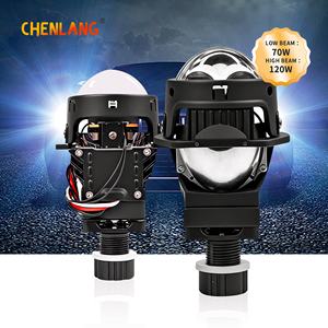 Faros Delanteros Chenlang de 2.0 Pulgadas con Lente de Proyector Bi-LED Súper Brillante, Luz Alta/Baja de 120W, Dos Láseres, Retrofit para Auto y Moto, IP68 - Product Image 1