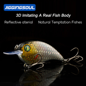 Flutuante Água <span class=keywords><strong>Mino</strong></span> Minnow 71mm 9g Crankbaits Set para Bass Fishing Iscas Hard Iscas Topwater Crank Bait Kit Equipamento De Pesca - Product Image 3