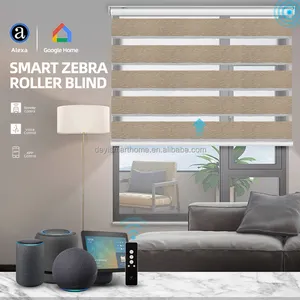DEYI Smart Home Sunsa Wand Motor Windows 34 46 Zebra Motorized Kit Electric Powered Smart Venetian Blinds Works With Alexa
