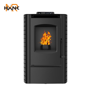 Poêle à granulés de bois portable moderne de 6 kW, design européen, en fer et en acier, pour une utilisation en intérieur dans le salon, la villa, l'hôtel - Product Image 3