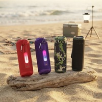 Tendance 2026 : Enceinte portable 5.3 en métal avec éclairage LED, modes de lecture multiples, chargement Type-C pour camping et fêtes à la plage