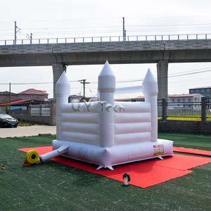 Trắng Nhảy Lâu Đài 3X3M Inflatable Kid Bouncy Lâu Đài Tất Cả Các Màu Trắng <span class=keywords><strong>Mini</strong></span> Nhà Bị Trả Lại Cho Đám Cưới - Product Image 3