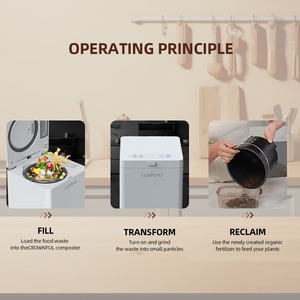 Reemplace el vaso de compost, triturador de residuos de alimentos, máquina de biofertilizantes, contenedor Caddy, máquinas automáticas de compost Watse - Product Image 3